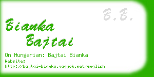 bianka bajtai business card